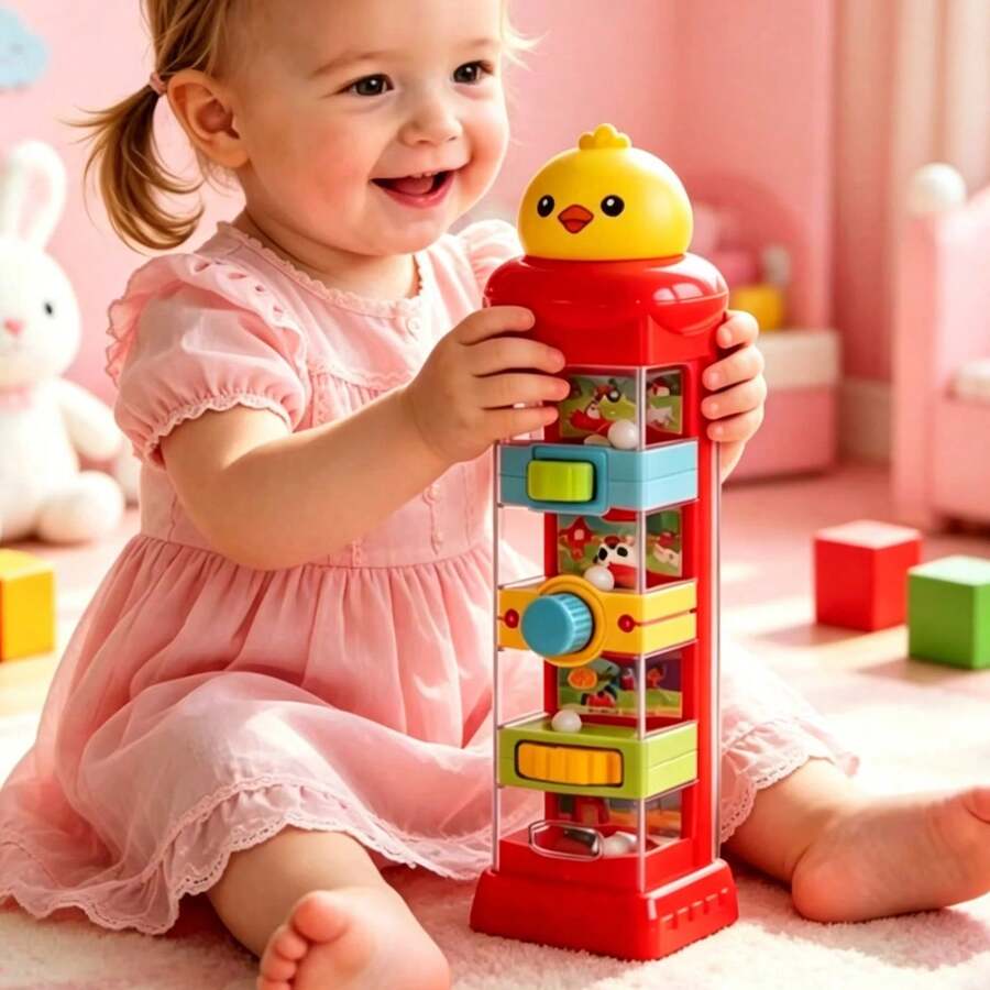 Children's Fingertip Challenge Toy Montessori Fine Motor Skills Training Maze Balance Rolling Ball Logical Thinking Educational Toy - Multicolor - View 1