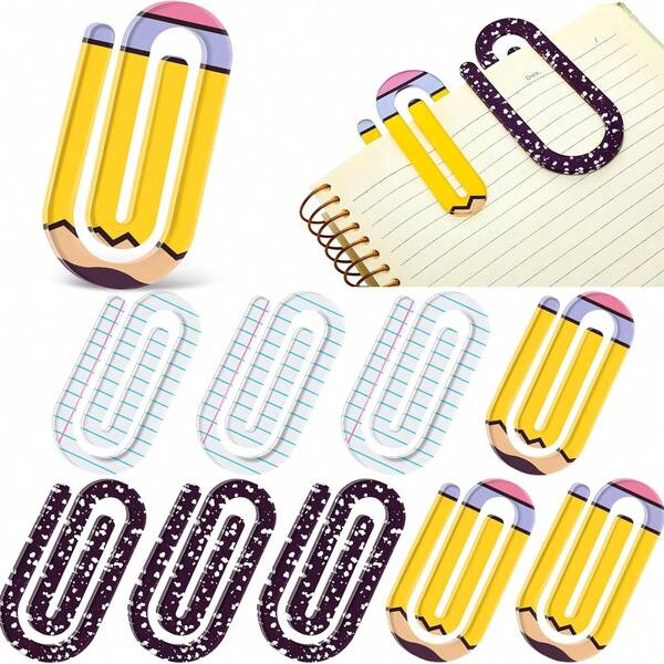 3pcs Giant Acrylic Paper Clip Bookmarks, Transparent Acrylic Giant Clips, Student Back To School Graduation Teacher Acrylic Paper Clip Bookmark Set, Graduation Academic Year Student Office Stationery Gift, Suitable For Office/School/Writing Giant Bookmarks, Holiday Gift, Suitable For Home Office, Student Teacher Book Lovers