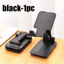 1pc Universal Desktop Phone Stand, Supports Tablet And Phone, Adjustable Portable Phone Holder - Black - View 11