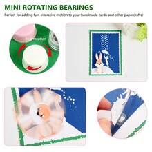 30pcs Mini Plastic Swivels, Rotating Axis Accessories For Scrapbooking, Jewelry Making, DIY Crafts - 360° Smooth Rotation Axis, Suitable For Projects, Scrapbooking, Jewelry Making And Nail Art Decoration - Colorful Plastic Swivels, Suitable For Mini Loopty Loops And Paper Cards - Multicolor - View 4