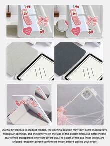 1件裝 牛奶花紋平板/筆記本保護殼，相容 iPad 10代、10.2/Mini6/Mini7/9.7 吋、Galaxy Tab A9 Plus、Kindle (11代-2024) (6 吋)、Kindle Paperwhite 12代 2024，時尚簡約設計，節日禮物 - 彩色 - 查看 8