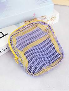 Candy-Colored Women's Multipurpose Cosmetic Bag, Card Holder, Coin Purse, Jewelry Pouch, Suitable For Everyday Use, Travel, Outings, No Strap Included - Multicolor - View 15