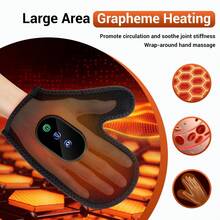 Hailicare Heated Gloves, Hand Vibration Massager, 3-Level Heat & Red Light Therapy, 2000mAh Rechargeable Hand Warmer, Suitable For Wrist, Finger Joints, Muscle Tension And Fatigue Relief, Full Coverage Relaxation, Perfect Gift - View 5