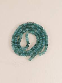 1 Strand Approx. 158pcs 5x8mm Glass Faux Natural Stone Cracked Effect Multicolor Round Beads Loose Beads For Jewelry Making DIY Necklace Bracelet Earrings Accessories Women Gift - DIY Bead Kit - View 9