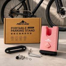 MOTSUV Aluminum Alloy Bicycle Crank Parking Stand, Universal Portable Bicycle Floor Stand, Adjustable Indoor/Outdoor Bicycle Storage And Display Rack - Multicolor - View 13