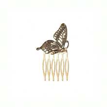 5pcs Women's Vintage Hair Combs Decor, Butterfly Flower Leaf Pearl Rhinestone Metal Hair Combs With Teeth Clips, Crystal Bridal Hair Pins, Suitable For Wedding Accessories, Daily Wear, Halloween - Multicolor - View 7