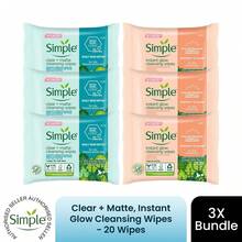 Simple Protect 'N' Glow & Daily Detox Matte Wipes 6-Pack - Standard Packaging - View 1