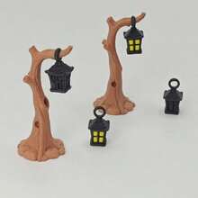 3PCS/Set Miniature Landscape Decor Items, Plastic Miniature Holiday Tree Lights, Available In Multiple Colors, Decorative Accessories For Craft Enthusiasts - Decorative Ornament - View 4