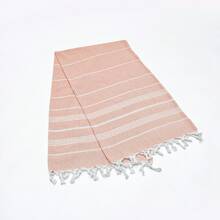 Simi Peshtemal, Türkisches Peshtemal, 90x180 cm Strand Peshtemal, Türkisches Peshtemal, Fouta Handtücher - Koralle Orange - Übersicht 3