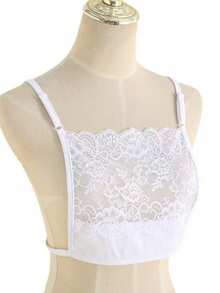 1pc/2pcs Lace Camisole One-Piece Low Neckline Fake Collar - Multicolor - View 11