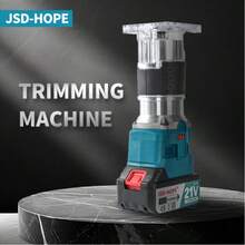 JSD-HOPE 21V Cordless Lithium Wood Router, 4.0Ah Li-Ion Battery, 30, 000 Max RPM, 1-6 VariableSpeeds, Brushless Motor For Woodworking EdgeTrimming, Grooving & DIY Projects - US A Type Plug(110-127V) - View 6