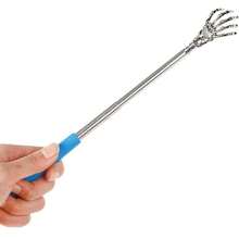 1pc Random Color Skeleton Hand Back Scratcher,Telescopic Back Scratcher,Stainless‑Steel Back Scratcher,Portable Itch Relief Tool,Massager For Back Shoulder Neck. - A - View 6