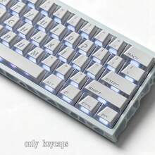 131 White Prism Keycaps, Cherry Height, Translucent, ABS+PC Material, Compatible With Cherry/Gateron MX Switches, Suitable For Gifts And Personal Use, Hot-Swappable Keycaps, Personalized Keycaps, Keyboard DIY, Customized Keycaps, Desktop Matching, Customized Keycaps, Keycap Set, Gaming Keycaps, Keyboard Accessories, Cute Keycaps - View 8