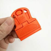 2pcs Mini Handheld Glue Remover Scraper, Plastic Glue Removal Tool, Suitable For Glass, Stove, Car Window, Sticker Residue Cleaning, Compact Portable Cleaning Tool, Suitable For Kitchen, Home Cleaning Users, Gift For Family And Friends - A - View 9
