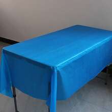 1pc Plastic Tablecloth, 54 X 108 Inch Disposable Tablecloth, Suitable For Parties, Picnics And Weddings, Rectangular, Multiple Colors Available - Square Tablecloth - View 24