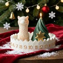 4pcs DIY Clay Molds Set, Alpaca Christmas Tree Number Round Disc Calendar Silicone Mold Set, Resin Silicone, Home Decor, Handicrafts, Plaster Cement Molds, Reusable, Easy To Demold, Holiday, Birthday Gifts. Casting Silicone Molds. - Silicone Mold - View 6