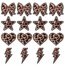 WENSIDUO 16Pcs Leopard Star Heart Iron On Patches, Embroidered Flower Themed Sew On Patches, Applique Patches For Clothing, Jackets, Hats, Backpacks, Jeans - Leopard - View 11