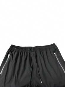 Men's Lightweight Casual Fashion Long Pants Outdoor Sports Multi-Pocket Cargo Pants - Black - View 4