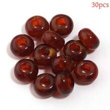 30pcs Acrylic Cloud Mist Solid Color Abacus Beads, Large Hole Wheel Beads, Handmade DIY Bracelet Necklace Earring Jewelry Materials, Craft Phone Chain Keychain Making Materials - Multicolor - View 14