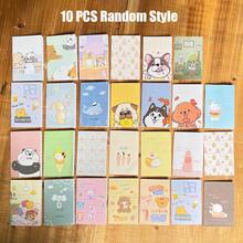 5/10PCS Cartoon Illustration Mini Pocket Notebooks, Lightweight Portable Memo Notebooks, Can Record Notes, Record Inspiration, Can Draft, Essential Back To School Stationery - Multicolor - View 12