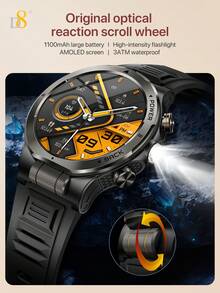 D8 Smart Watch, 2026 New Model Smart Watch, 1.7 Inch HD Touch Screen, 3ATM Waterproof, Swimming Waterproof, Long Battery Life, Large Battery, Long Standby, Health Monitoring, Sleep Tracking, Calorie Counting, 100+ Sports Modes, Fitness Tracker, Running Watch, Cycling Watch - View 5