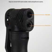 1 Buah Pompa Sepeda Mini Multifungsi Portabel Tekanan Tinggi dengan Kaki Lipat, Desain Genggam Ergonomis, Selang Berputar untuk Ban Katup Amerika dan Prancis - MultiWarna - View 7