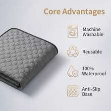 Washable Dog Mat, Reusable Pet Pad, Non-Slip Carpet, Large Dog Mat, Absorbent Leak-Proof Training Pad, Suitable For Pets, Cages, Playpens, Beds And Sofas - L - View 17