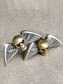 1 Pair Vintage Stud Earrings, Women's Party Jewelry, Halloween Gift - 1# - View 1