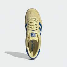 Adidas Originals GAZELLE INDOOR Comfortable Versatile Thin Sole Low-Top Sneakers Unisex Yellow Blue - Yellow and Blue - View 7