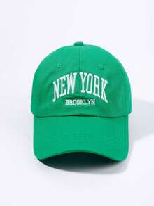 1 pieza Gorra de béisbol New York Outdoor ajustable con protección solar y letra NY bordada, adecuada para usar en primavera y otoño - Multicolor - Ver 7