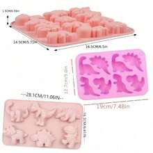 1pc Dinosaur Shaped Mini Handmade Soap Mold, Suitable For DIY Handmade Soap, Candles, Resin And Plaster Molds, Reusable - A - View 2
