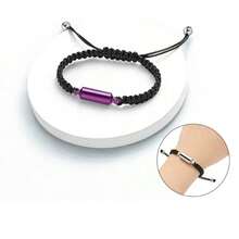 1pc Alloy Cylindrical Memorial Ashes Bracelet, Commemorative Jewelry For Loved Ones And Pets Hair/Ashes, Bar-Style Bangle - Multicolor - View 2