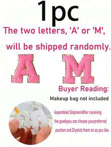 2/1pc Transparent PVC Material Toiletry Bag, Letter Makeup Bag, With Embroidered Letters, Waterproof Travel Toiletry Bag, With Letter Zipper Makeup Storage Bag, Cosmetic Organizer Bag, Portable Travel Makeup Bag, Suitable For Travel Toiletries - Green - View 10