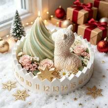 4pcs DIY Clay Molds Set, Alpaca Christmas Tree Number Round Disc Calendar Silicone Mold Set, Resin Silicone, Home Decor, Handicrafts, Plaster Cement Molds, Reusable, Easy To Demold, Holiday, Birthday Gifts. Casting Silicone Molds. - Silicone Mold - View 10