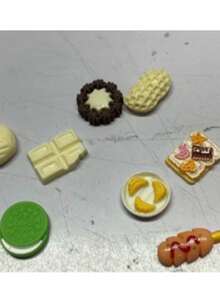 Marvel 30pcs New Miniature Food Blind Bag Mini Food Snack Model Toy Gift Realistic Small Decoration Birthday Party Holiday Gift (Random Color & Style) - Multicolor - View 6