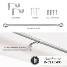 Kenney Chelsea, bola barra de cortina de ventana - Champán Plata - Ver 6