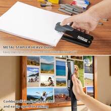 Heavy Duty Stapler, 50 Sheet Full Strip Stapler, Anti-Jam Non-Slip With 5000pcs 26/6 Staples And 1000pcs 23/8 Staples, Staple Remover, For Home, Office, And Classroom, Black - Black - View 5