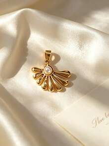 Multi-Style Glossy Embossed 3D Floral & Leaf Stainless Steel DIY Pendant, Fan-Shaped Wing & Four-Petal Flower Reconfigurable Assembly, Light Business Garden Office, Floral Afternoon Tea Salon, Small Outdoor Engagement Tea Party, Best Friend Store Visit, Gentle Pastoral Style Wearable Accessory - Multicolor - View 7