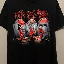 Rare  Motionless In T-Shirt S To 5XLcrew Neck Tee,Women Casual Tees,Unisex Band Tee - 黑色 - 查看 1