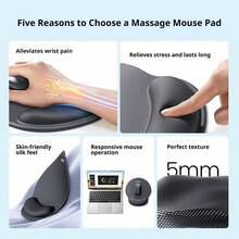 UGREEN Integrated Mouse Pad And Wrist Rest, Soft Memory Foam Palm Support, Non-Slip Rubber Base For A Secure Grip On The Desk, Comfortable For Long-Term Use - View 4