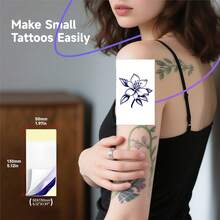 ORICO C50 Mini Wireless Tattoo Printer, Compatible With Smartphones And Tablets, Compact Thermal Tattoo Printing Device, Suitable For Professionals And Beginners, Mini Thermal Printer, Designed For Small Tattoos, Applicable For Tattoos And Labels, Includes 10/30/60/110 Sheets Of Tattoo Transfer Paper - Black and White - View 9
