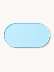 1pc Cat Feeding Mat, Non-Slip Waterproof Anti-Spill Design, Oval Pet Food Mat With Raised Edge And Feeding Port - Easy To Clean Durable Surface, Suitable For Dry And Wet Food, Scratch-Resistant Protective Mat, Also Suitable For Dog Bowls (Compatible With Cat/Dog Bowls), Multi-Pet Households, Dog Owners - Multicolor - View 15