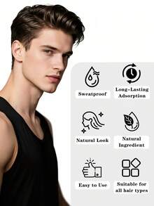 GOIPLE 27.5g Polvo de Fibra Capilar, Invisible, Resistente al Sudor, de Larga Duración, Rellena el Cabello Fino o Enrarecido, Crea Instantáneamente una Apariencia Natural - 0,97 onzas/27,5g - Ver 4