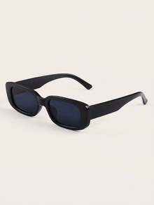 10/20 Pairs Vintage Black Rectangular Glasses, Solid-Color Photo Accessories, Unisex, Perfect For Weddings And Parties - Black - View 7