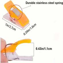 50/100pcs Colorful Sewing Clips, Plastic Clips Set, Gift, Multi-Functional Plastic Sewing Clips, Suitable For Sewing, Patchwork, Hemming, Crochet, Multi-Color, Binding And DIY Crafts - Multiple Styles - View 4