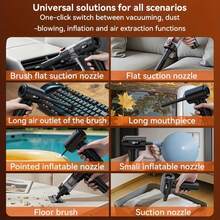 Mini Car Vacuum Cleaner 11000PA Powerful Suction Handheld Rechargeable Vacuum With LED Light And Multiple Accessories Portable For Car Interior, Home And Office Use 11.1V 2000mAh - Wireless - View 5