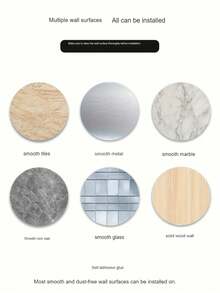 1 pieza Toallero de madera de nogal para baño, barra de toallas plegable sin taladro montada en la pared, accesorios de baño, accesorios de cocina - Multicolor - Ver 12