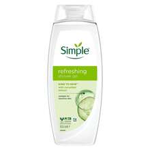 Simple Kind To Skin Refreshing Shower Gel 3x450ml - Sandalwood - View 6
