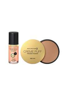 Max Factor [Bundle] Facefinity All Day Flawless 3 In 1 Vegansk Foundation C80 Bronze 30 ml + Creme Puff Powder Compact 42 Deep Beige 14 g - C80 Brons+42 Djupbeige - Visa 1