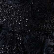 Tween Girl Sequin Puff Cake Princess Dress, Girls Dress For Wedding Flower Girl, Birthday, Evening Party, Holiday Gathering, Runway, Piano Performance, Formal Occasion - Black - View 7